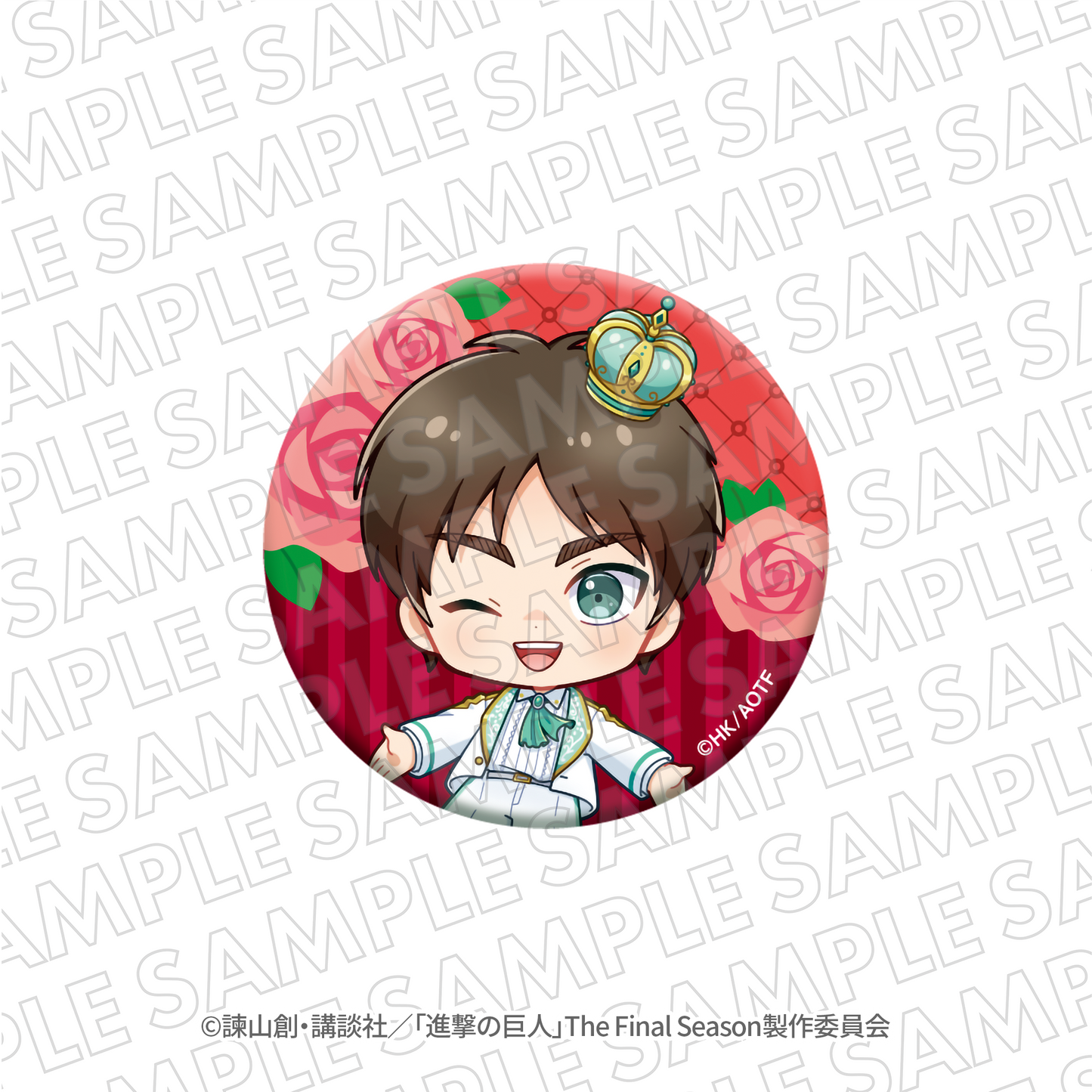 進撃の巨人』エスクリコラボ第二弾 ミニキャラホログラム缶バッジ