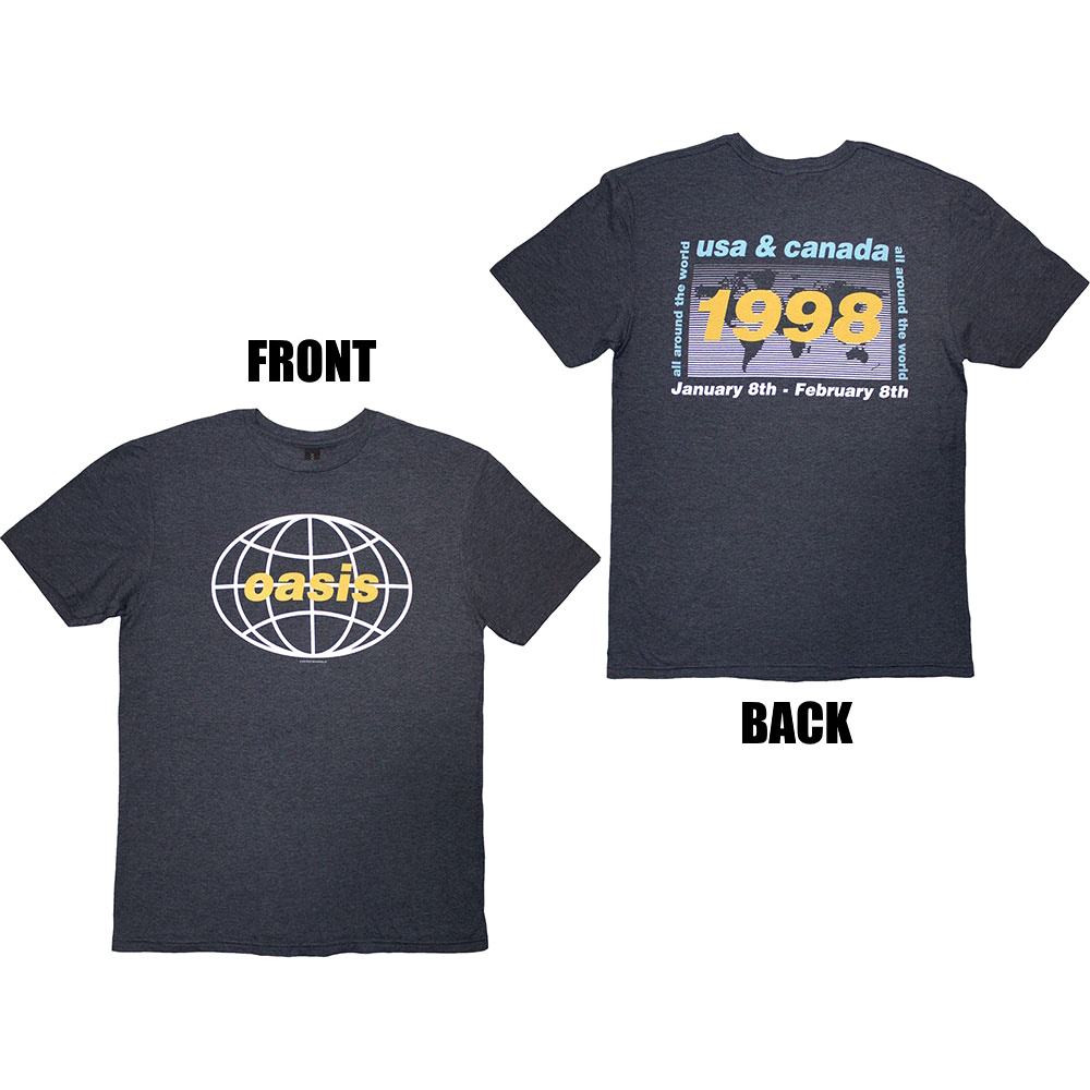OASIS】ロックTシャツ メンズ バンドTシャツ メンズ OASIS World Tour