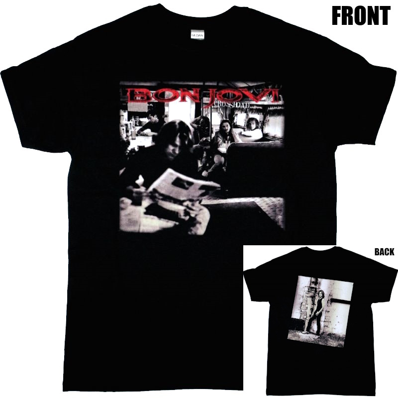 BON JOVI】 バンドTシャツ ロックTシャツ BON JOVI CROSSROAD WORLD