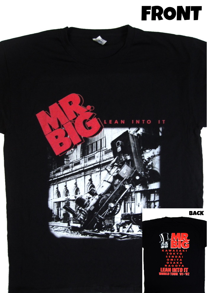 MR.BIG】ロックTシャツ メンズ バンドTシャツ メンズ MR.BIG Lean Into