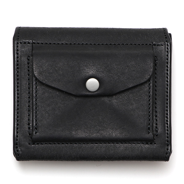 東京ヒマワリ / 池之端銀革店 プエブロ スリムウォレット ブラック