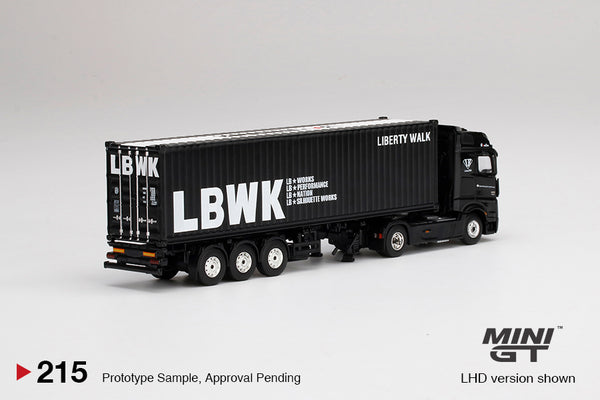 MINI GT 1/64 Mercedes-Benz Actros With 40 Ft Container 