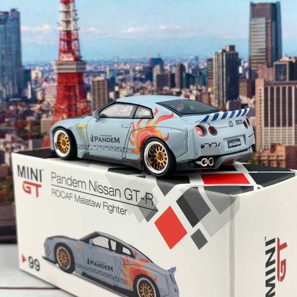 MINI GT 1/64 Pandem Nissan GTR (R35) ROCAF Malataw Fighter LHD