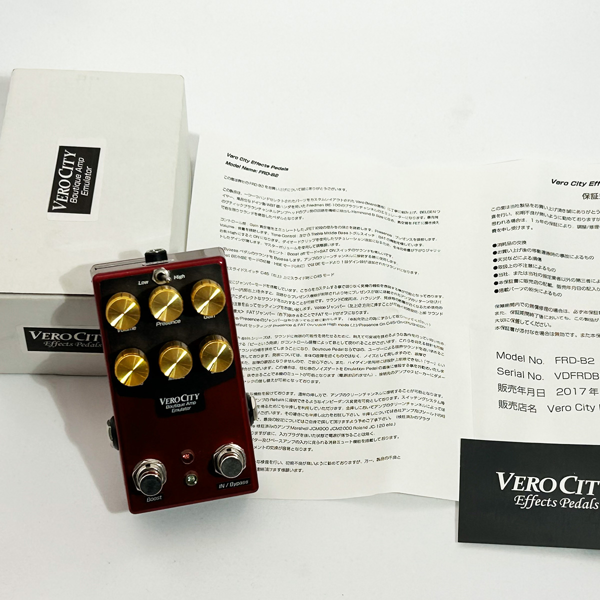 Vero City Effects Pedals FRD-B2（管理番号：1111） - TOKYO EFFECTOR