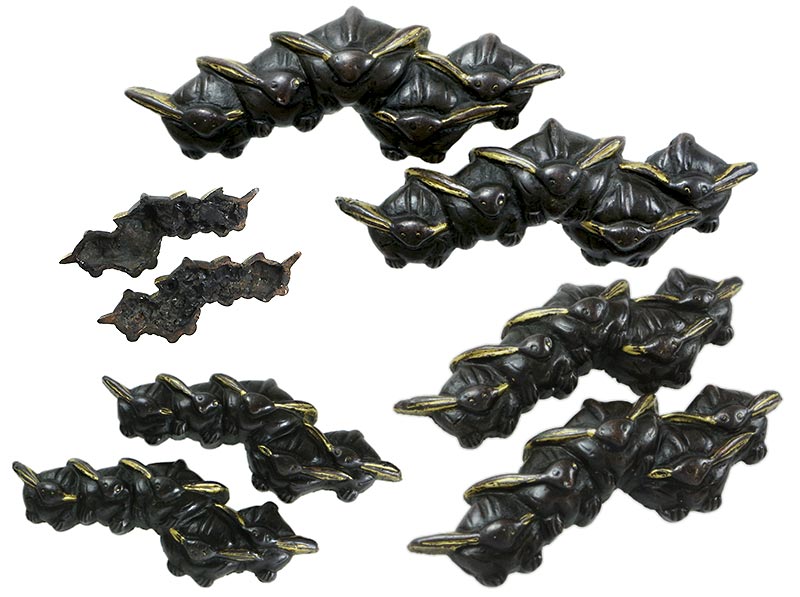 日本刀の目貫｜群兎図目貫｜日本刀専門店・東京【十拳】