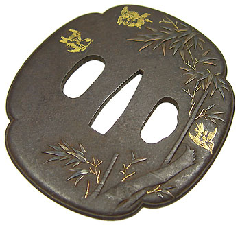 日本刀の鐔・竹に雀｜日本刀・刀剣 販売専門店・東京【十拳】