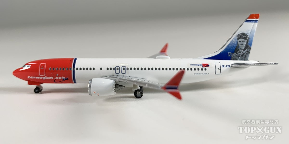 Herpa Wings 737 MAX8 ノルウェー エアシャトル Charles Lindbergh SE