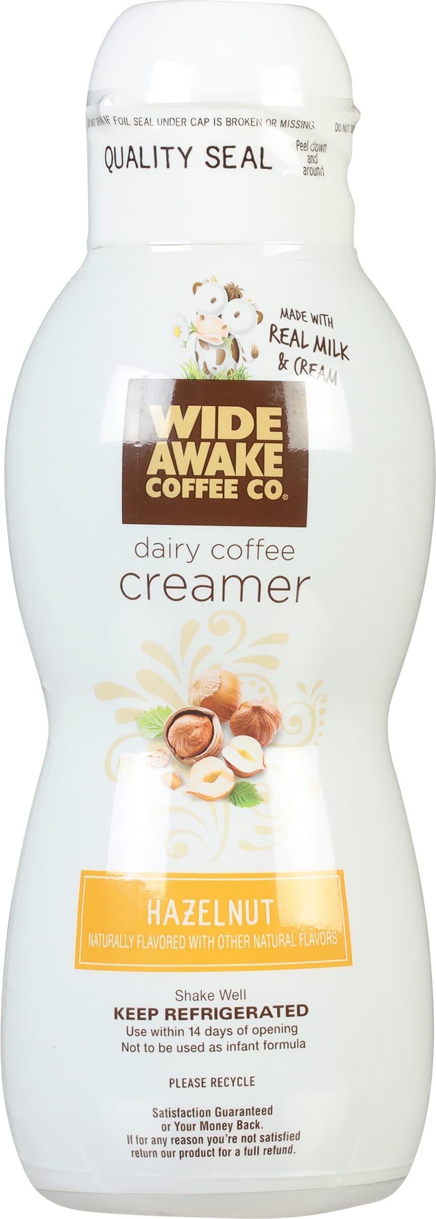 Wide Awake Coffee Co. Dairy Hazelnut Coffee Creamer 32 Fl Oz
