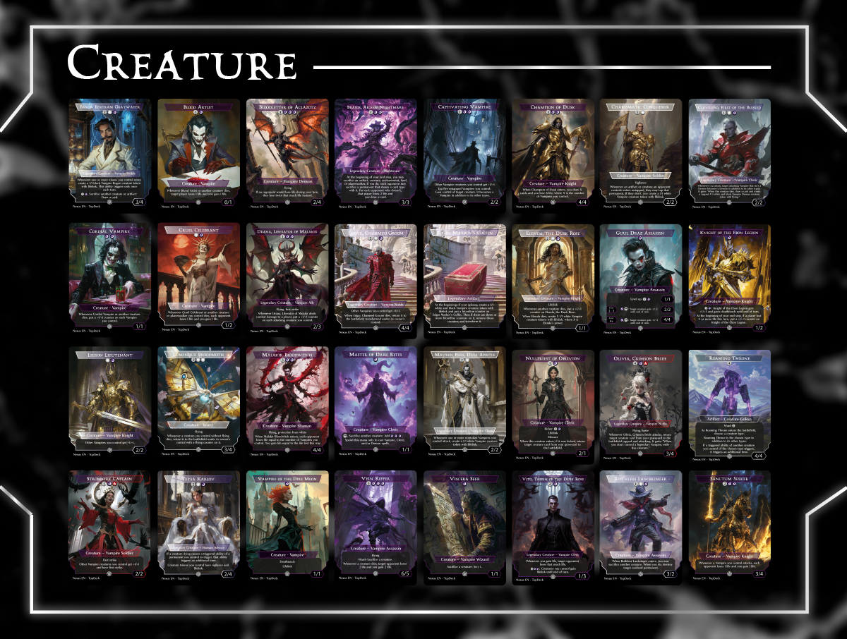 Edgar Vampires - EDH Commander Proxy Deck - Top Deck Forge