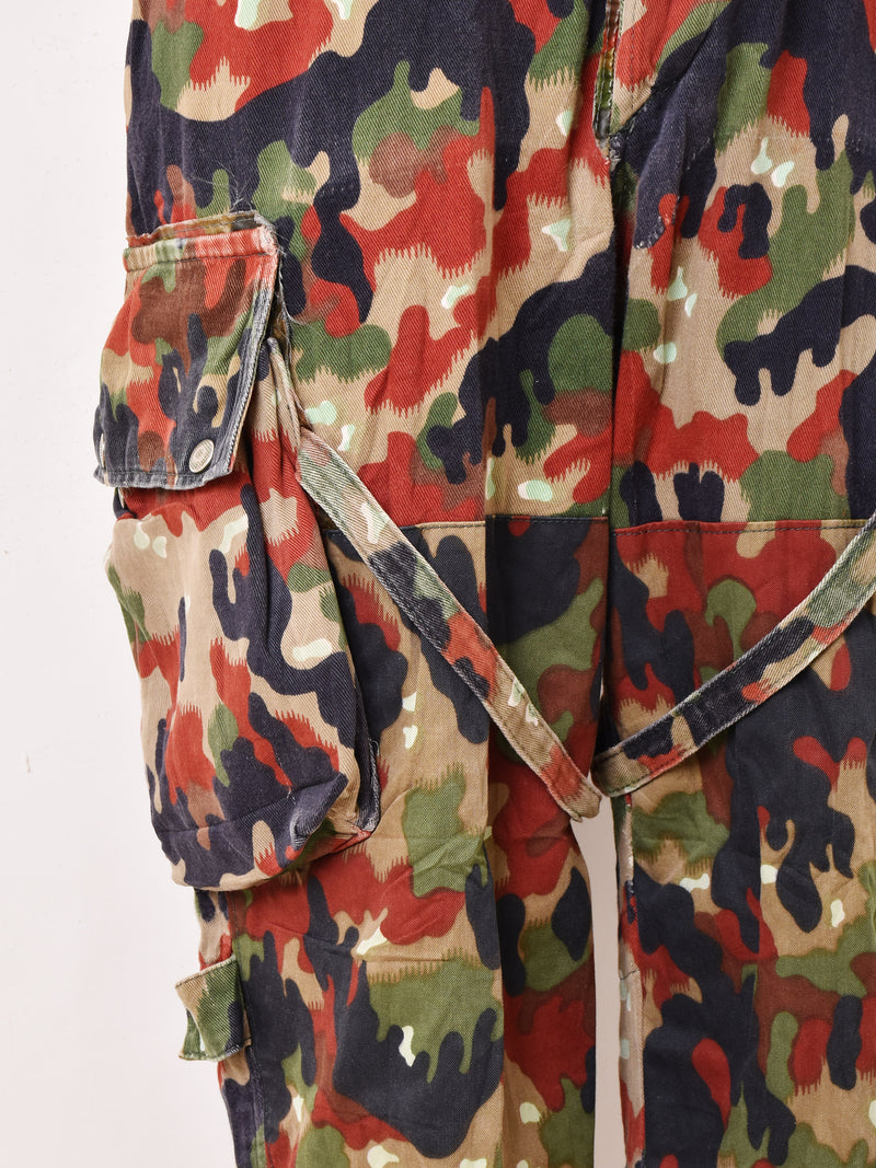 70's スイス軍 M-70 アルペンカモフラージュ オーバーオール – 古着屋