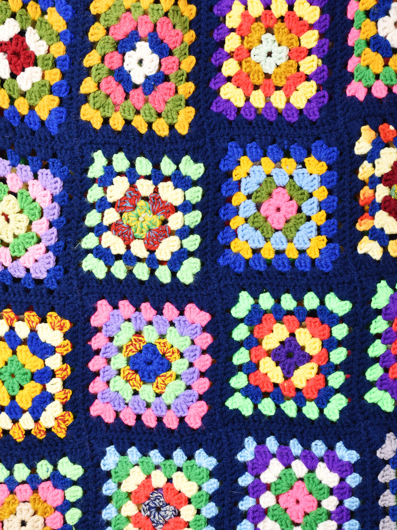 リメイク グラニースクエア フリンジロングスカート – 古着屋Top of