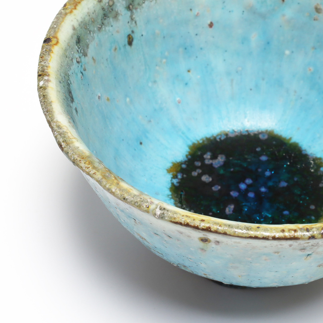 小辻真一 春萌窯 青茶碗 茶碗 飯碗 和食器 焼き物 陶器 うつわ 日本