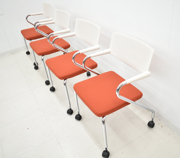中古】Vitra ビザロール2 ミーティングチェア 4脚セット 2024021401
