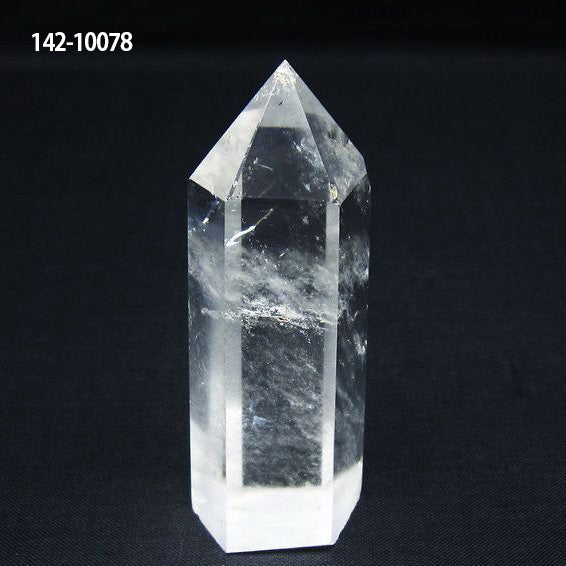 水晶 六角柱 ダブルポイント 原石 ポイント 一点物 142-7888 – 天然石