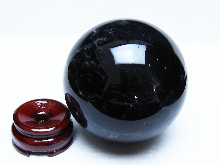 1.1Kg モリオン 黒水晶 丸玉 91mm スフィア 一点物 151-9336 – 天然石