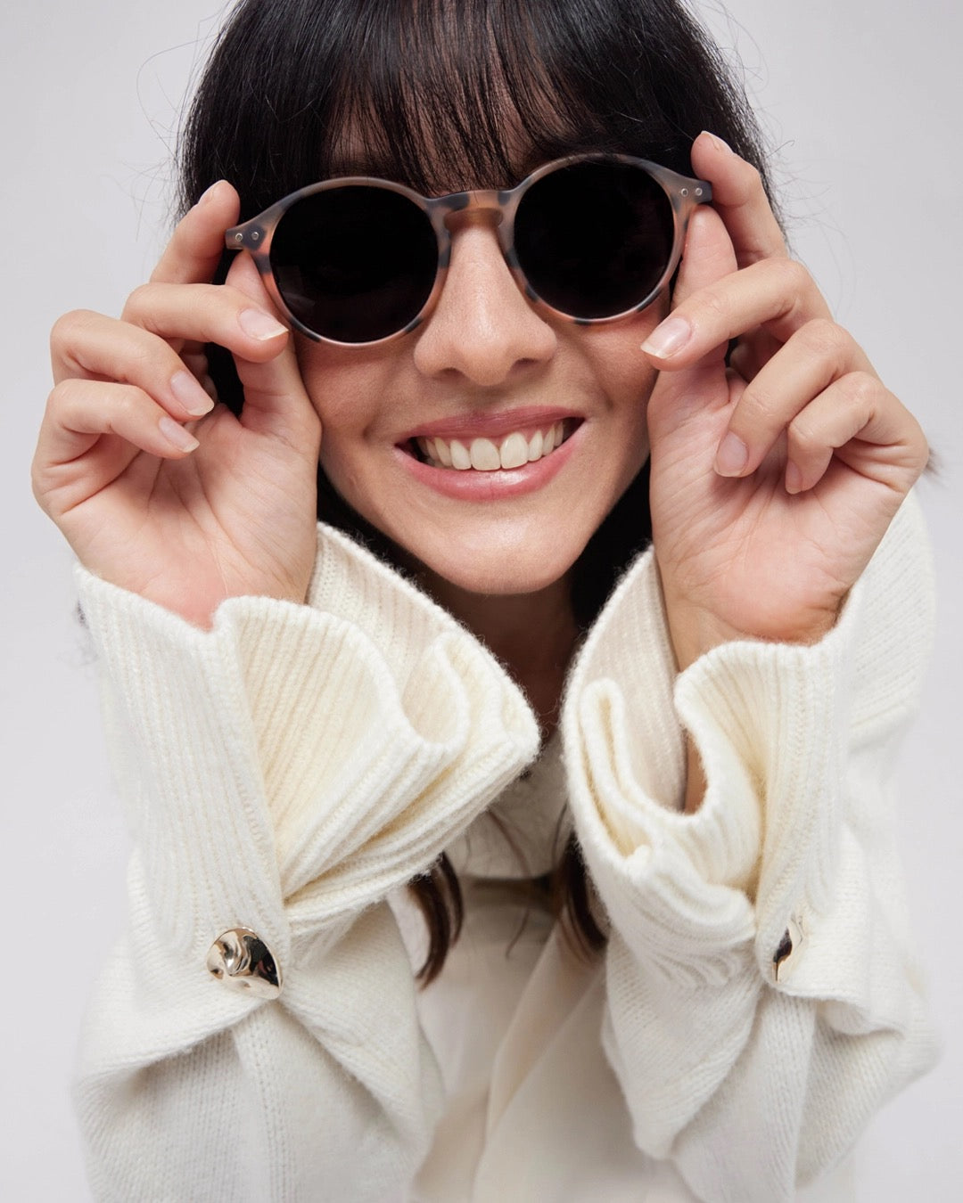 Izipizi Sunglasses #D Soft Grey Lenses - Light Tortoise – Totem