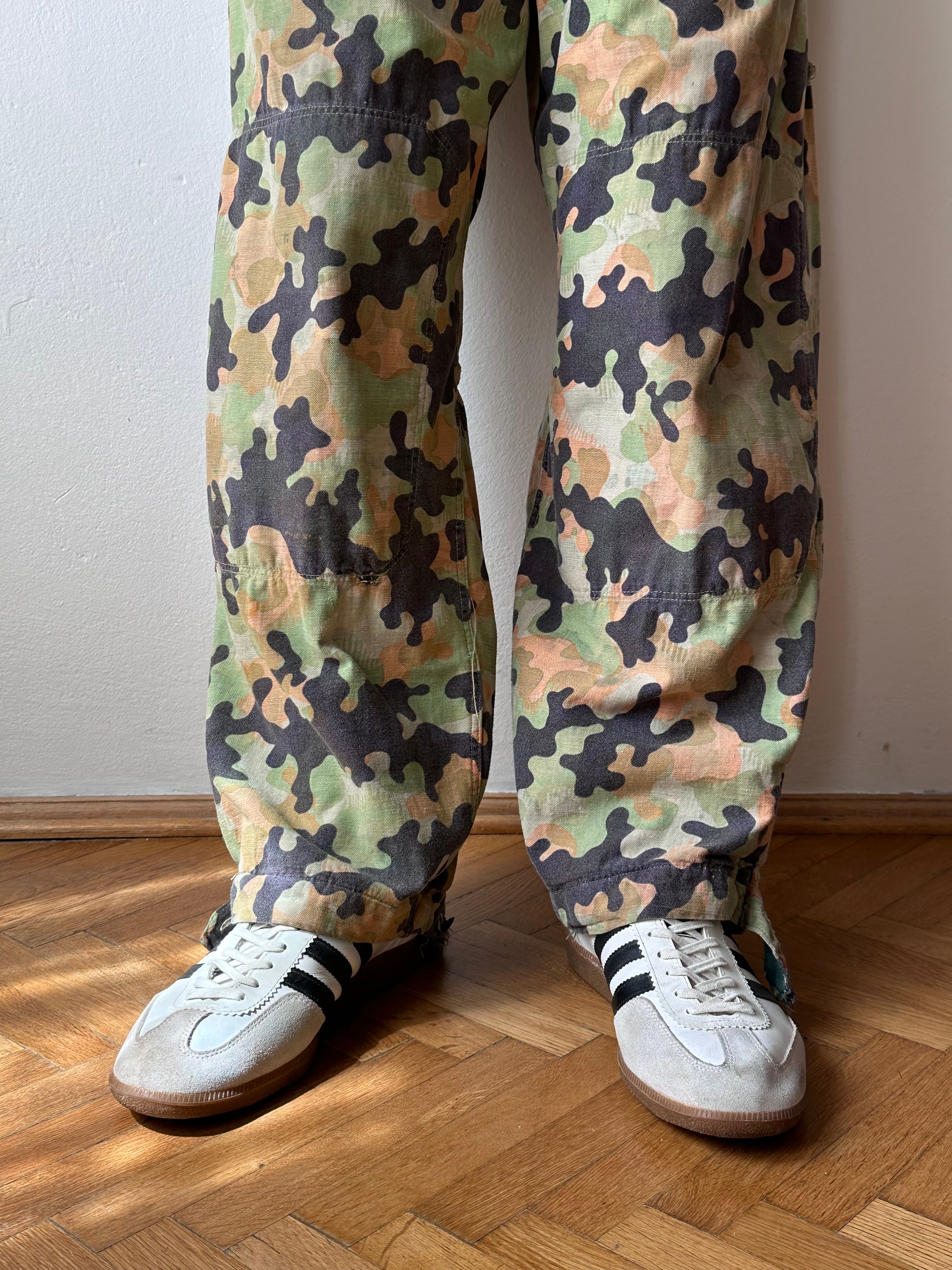 1950s Československá lidová armáda DUBÁKY camouflage trousers