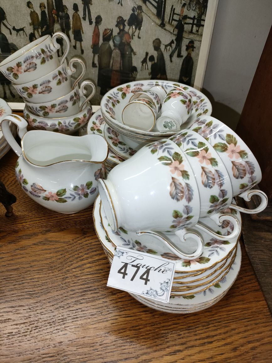 エインズレイ 中皿・中プレート 1939年頃 花柄｜英国雑貨トゥーシェ