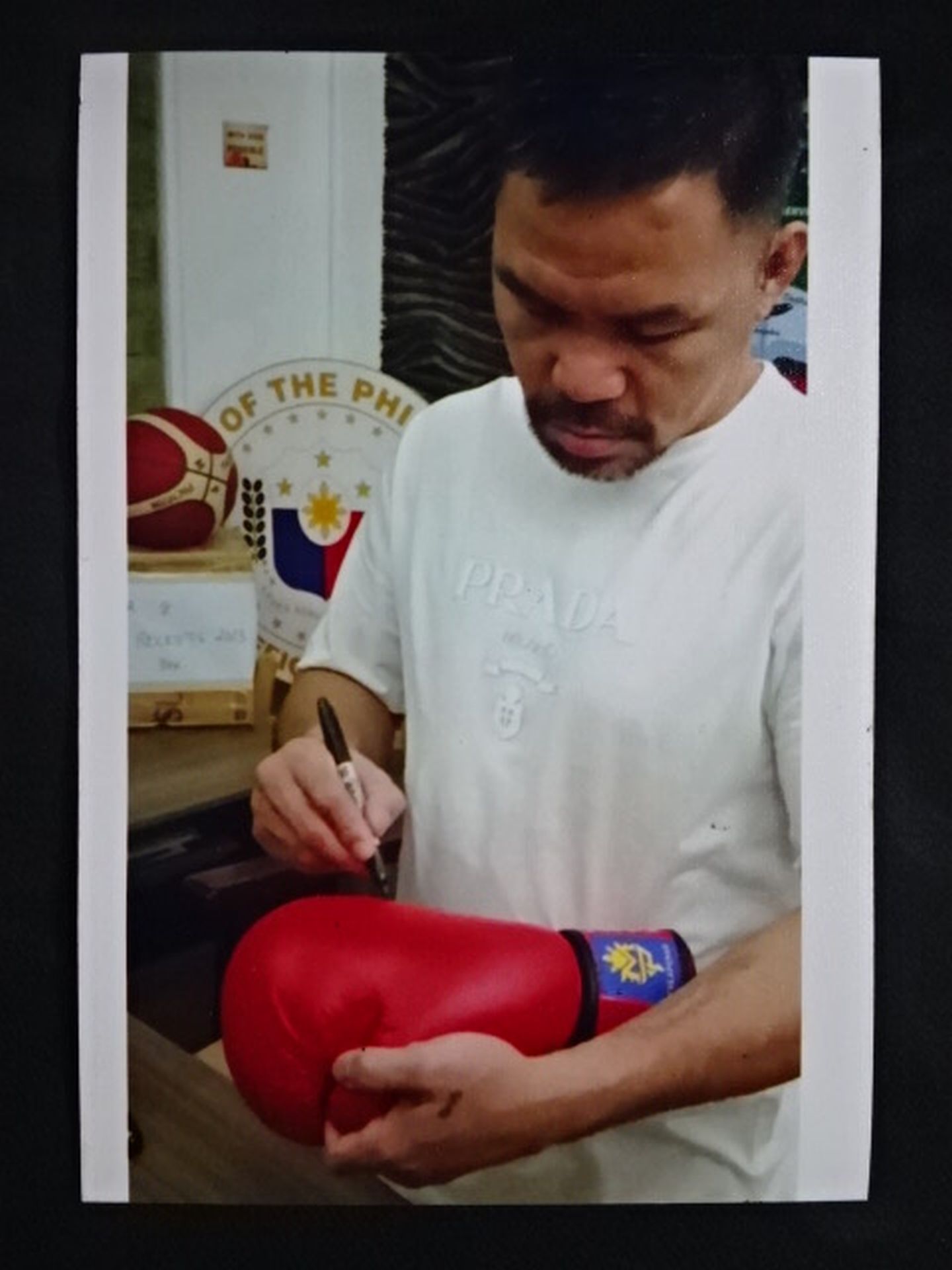 マニー・パッキャオ 直筆サイン入り】チーム・パッキャオ オフィシャル