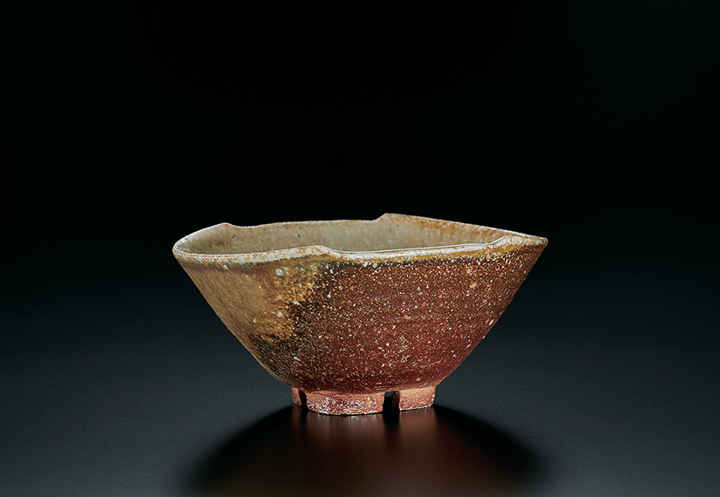 上田直方作 信楽焼 茶碗 共箱 茶道具 上田直方作 信楽焼 茶碗 共箱