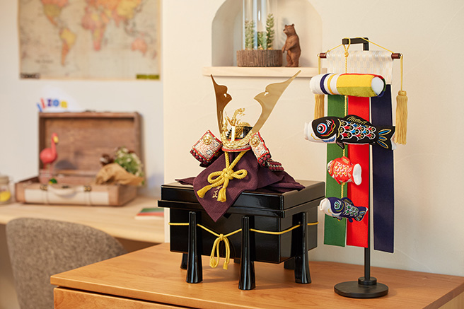 男の子の初節句には「兜」を飾り端午の節句のお祝いをしましょう