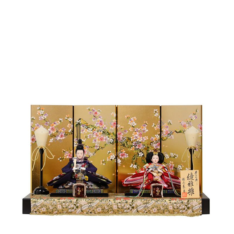 優雅 親王飾り「桜錦」 | トラディショナル 親王飾り | 人形の東玉