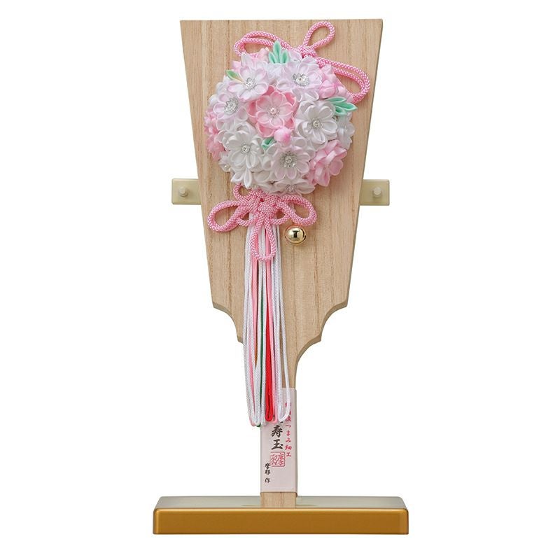 人形の東玉｜女の子の正月飾り「つまみ細工羽子板」