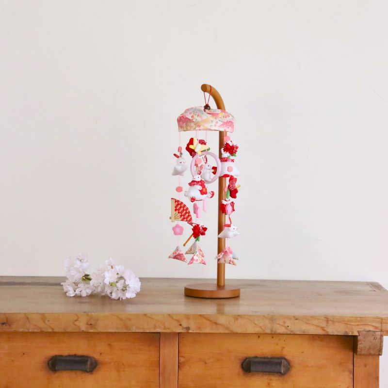 ひなつるし飾り「うさぎっ子 あかり」 | つるし飾り | 人形の東玉