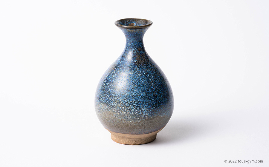 窯変釉 玉壺春瓶 – Iron glaze Alcohol bottle | 陶磁オンライン美術館