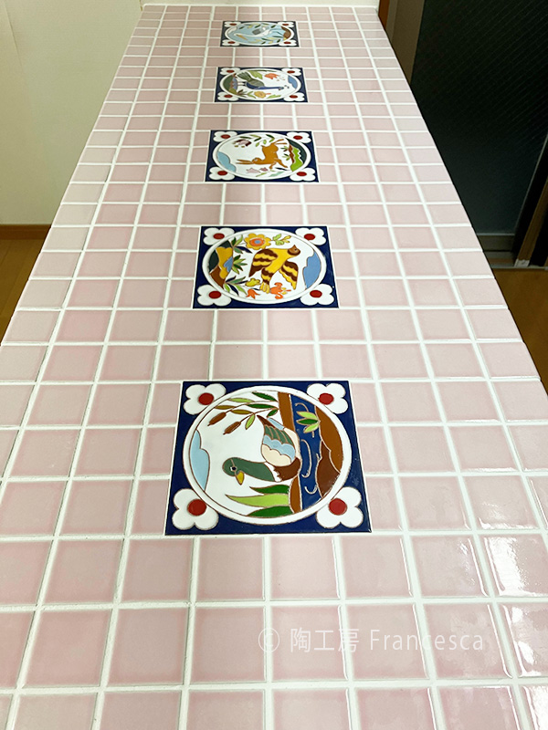 陶工房 Francesca（フランチェスカ） スペインタイル 装飾タイル 施工例