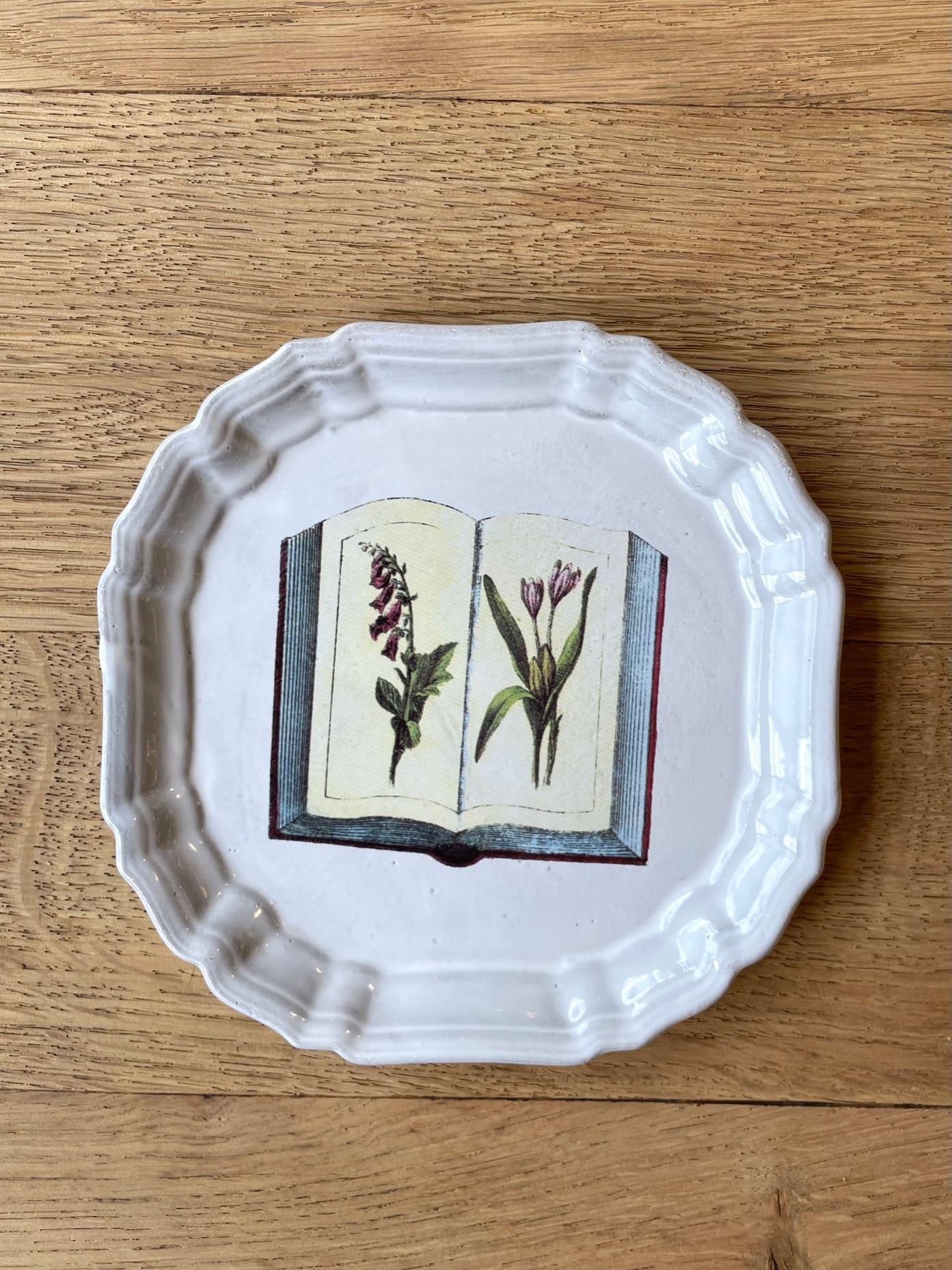 John Derian Floral Book プレート 13.5cm - 陶夢