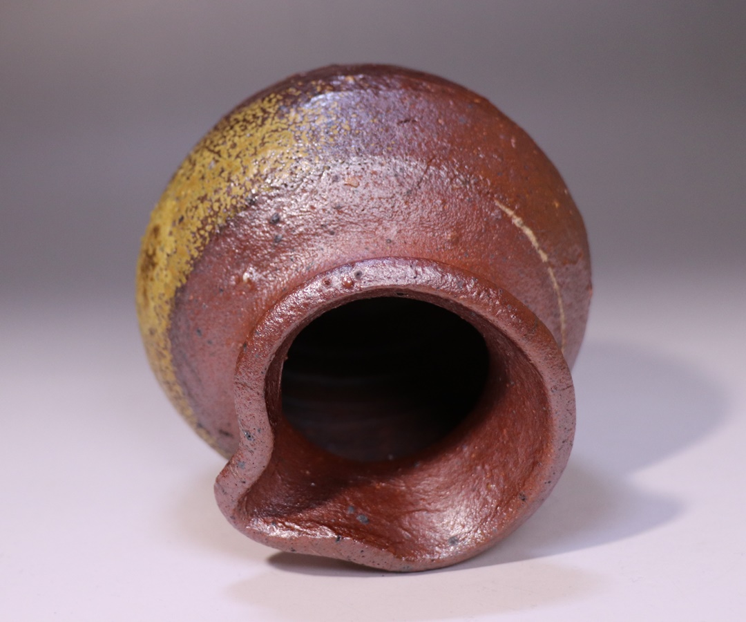 相賀真志郎 作 「備前雀口小壺」 ～備前焼専門卸小売店 川口陶楽苑～