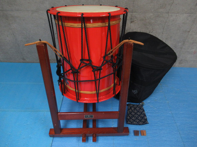 浅野太鼓】英哲型の桶胴太鼓をお買取りしました！【英哲型台付】｜藤蓮堂