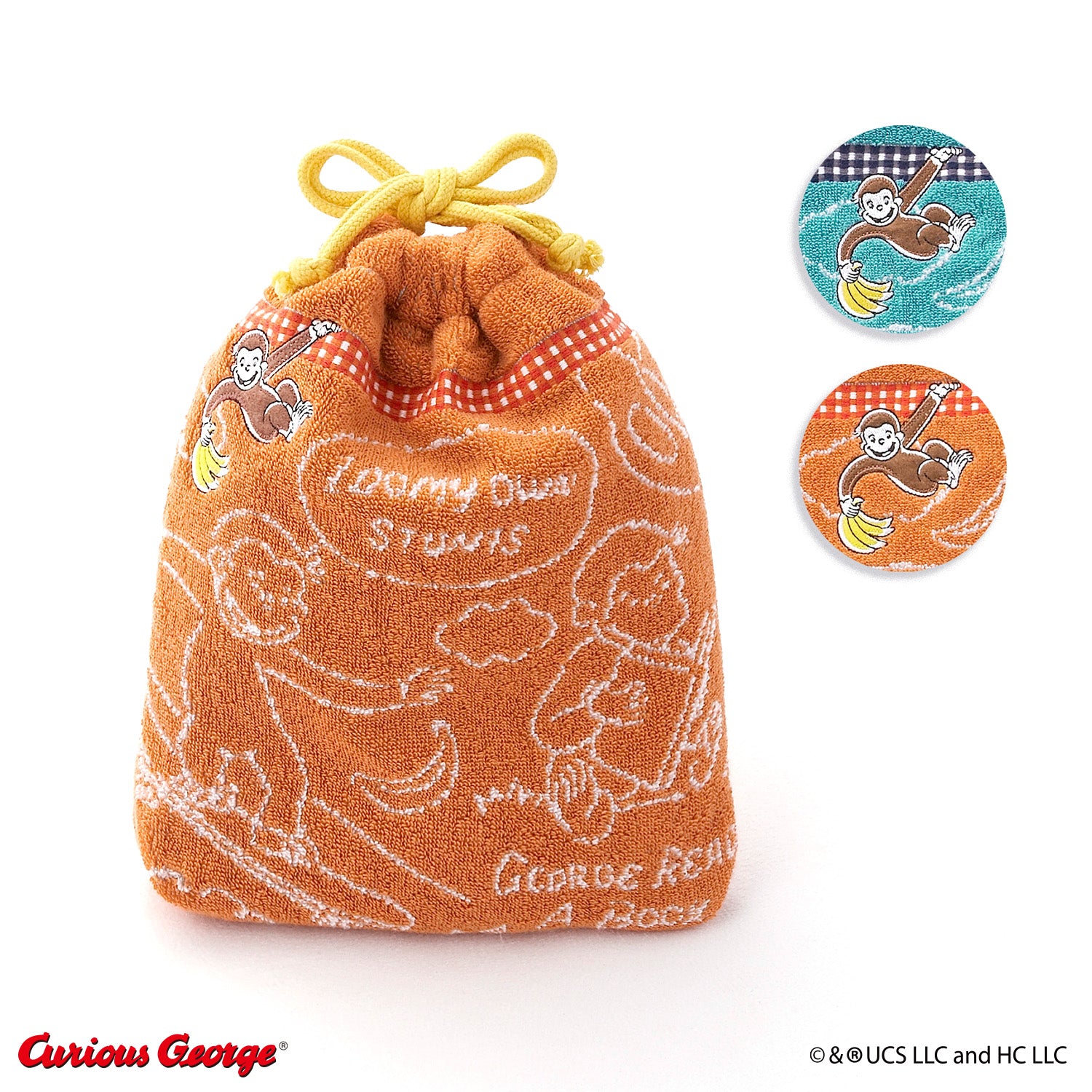 おさるのジョージ』 シンプルライン 巾着 – タオル美術館公式