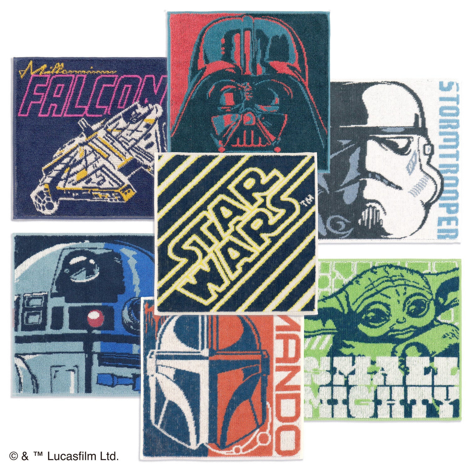 STAR WARS』ミレニアム・ファルコン タオルハンカチ – タオル美術館