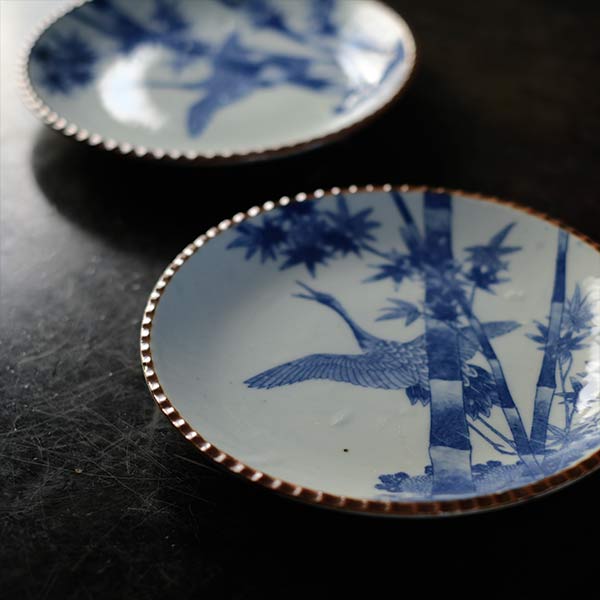 鶴文 いげ皿 – zakka store towi