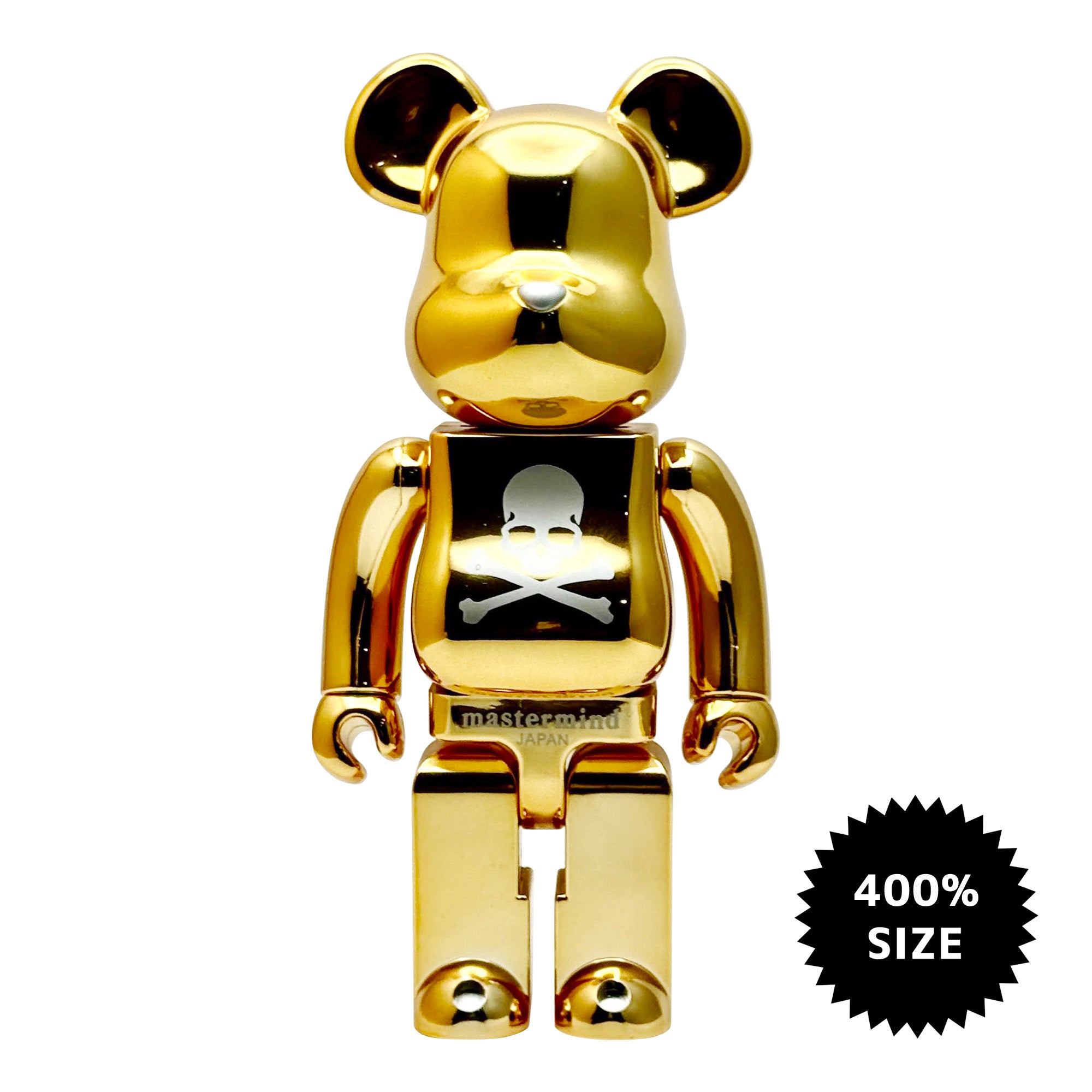 MEDICOM TOY: BE@RBRICK - Mastermind Japan Gold BWWT (2005) 400