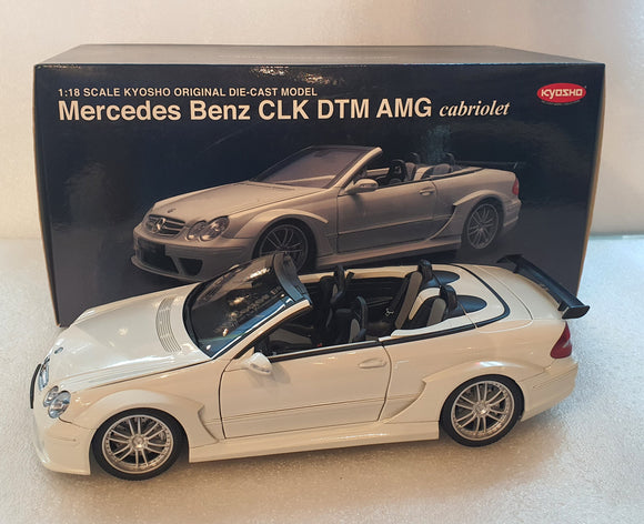 1:18 Kyosho Mercedes Benz CLK DTM AMG Cabriolet White - After
