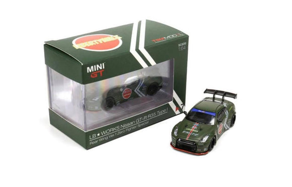 1:64 Mini GT LB Works Nissan GTR R35 Type i Zero Fighter GT Wing