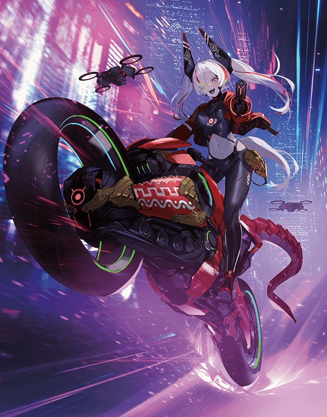 デュエマ】デュエル・マスターズTCG 神アート『蛍光少女（ネオンライト