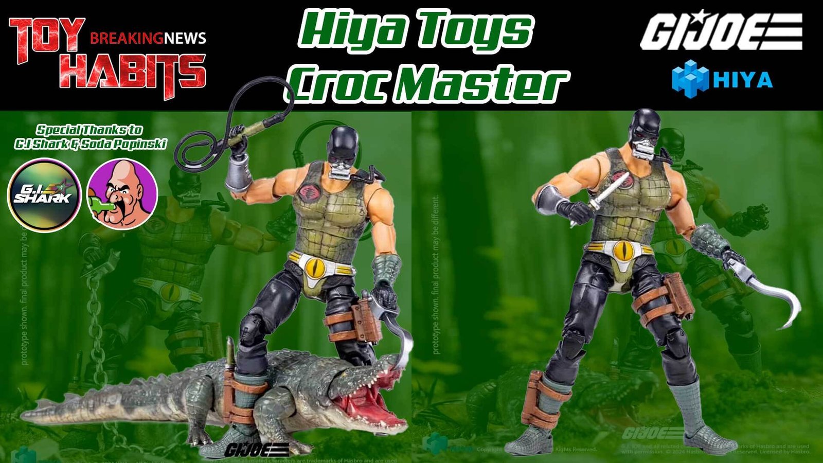 New Hiya Toys GI Joe Croc Master