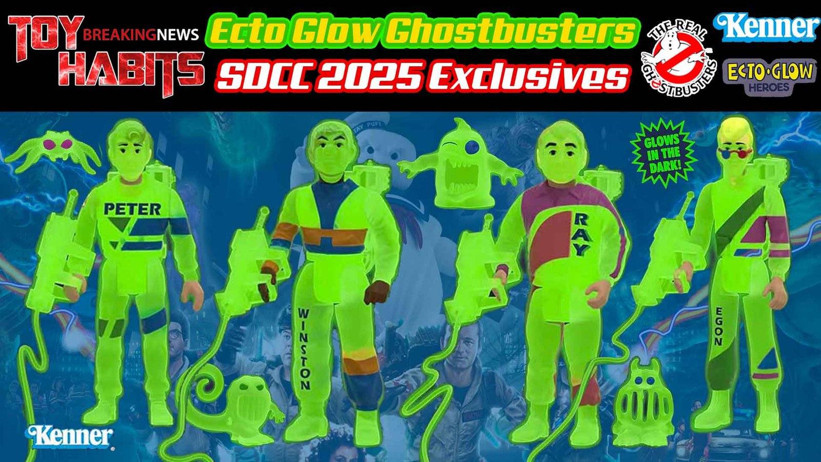 The Real Ghostbusters Ecto-Glow Kenner Classics SDCC 2025