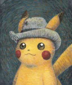 Pokémon - Pikachu inspired by Self-portrait with Grey Felt Hat