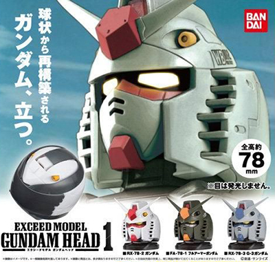 機動戦士ガンダム EXCEED MODEL GUNDAM HEAD ガンダムヘッド/Zヘッド