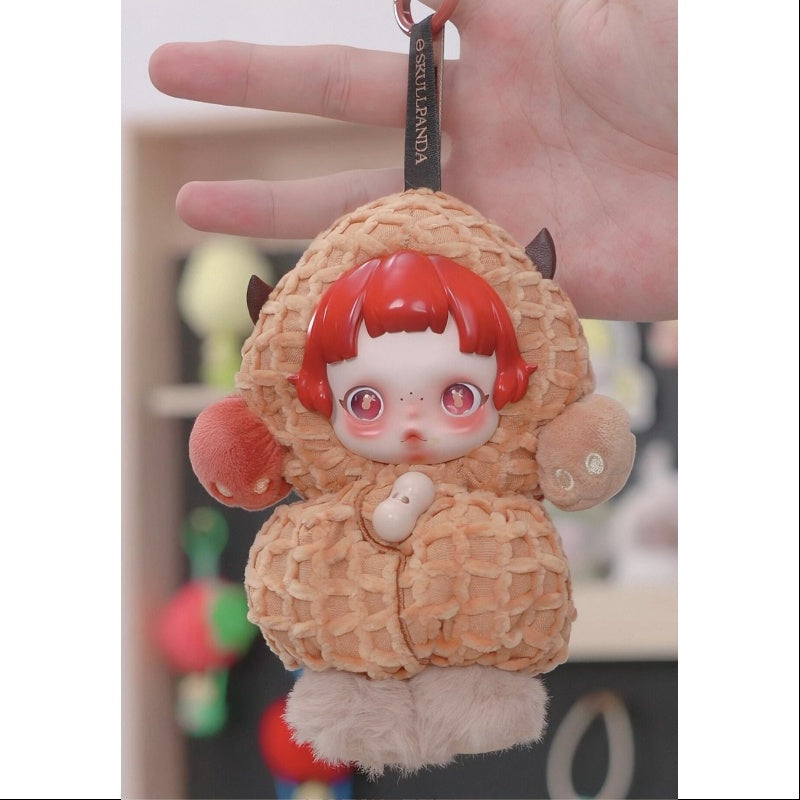 Skullpanda You Found Me Series Plush Doll Pendant Pranky Peanut