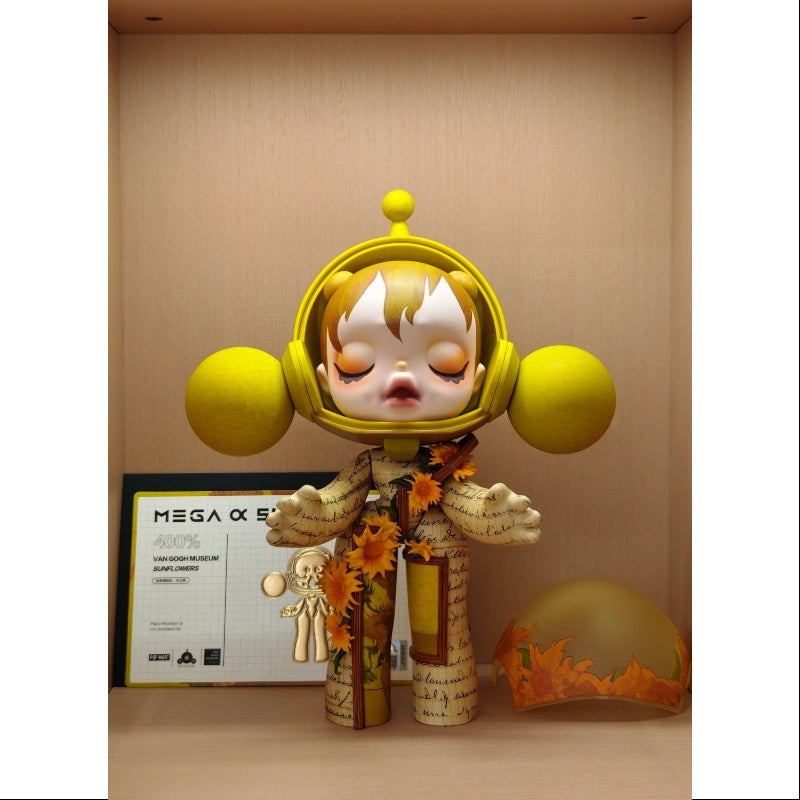 MEGA α SKULLPANDA Van Gogh Museum Sunflowers 400% 2025 Limited