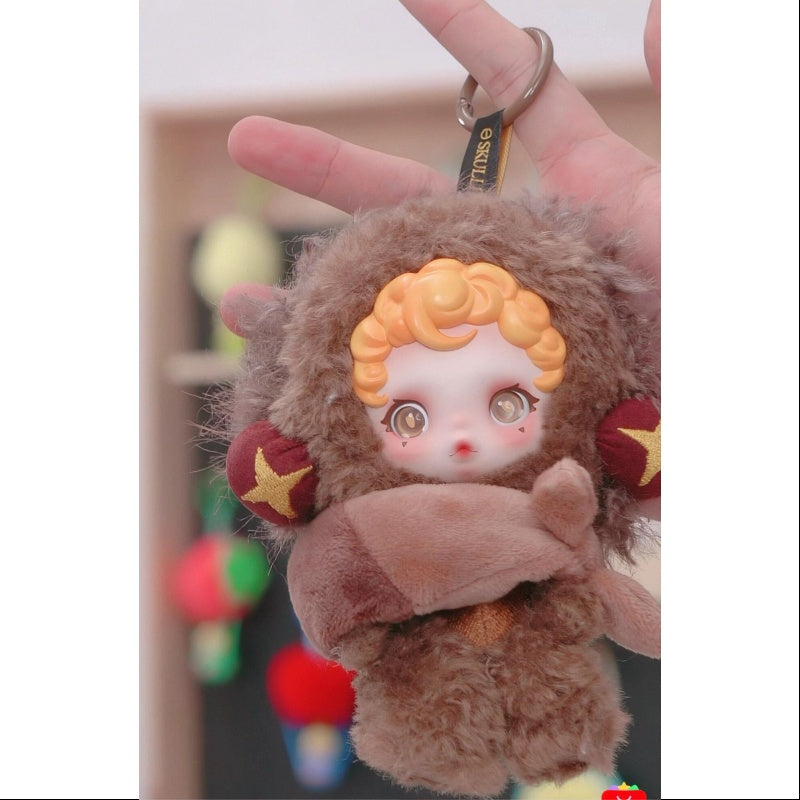 Skullpanda You Found Me Series Plush Doll Pendant Sneaky Chestnut