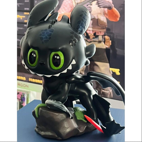 Labubu The Monsters How to Train Your Dragon Black Figurine