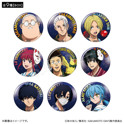 SAKAMOTO DAYS ブラインド缶バッジ 浴衣ver.(全9種)【BOX】 SAKAMOTO