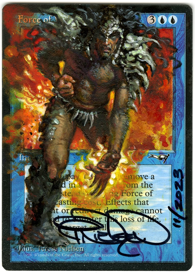 Altered Original Alliances FORCE OF WILL (PLAYABLE CARD) • Terese